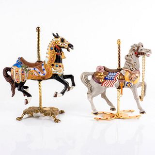 2pc Tobin Fraley, Carousel Horses