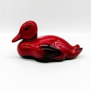 Royal Doulton Flambe Figurine, Duck Resting HN148B