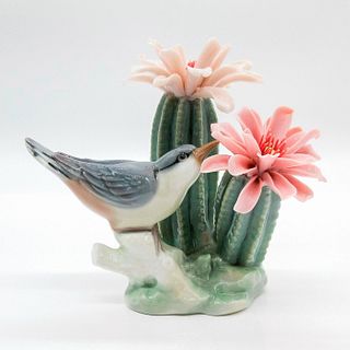 Bird on Cactus 1001303 - Lladro Porcelain Figurine