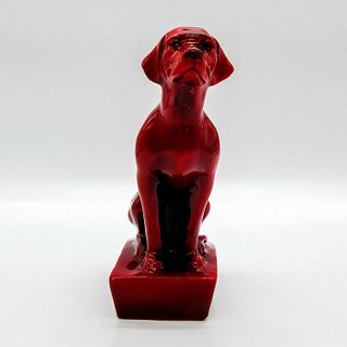 Rare Royal Doulton Flambe Animal Figurine, Seated Dog