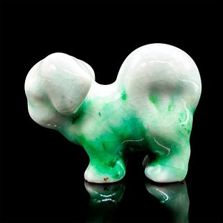 Royal Doulton Chinese Jade Figurine, Pekinese Puppy, HN833