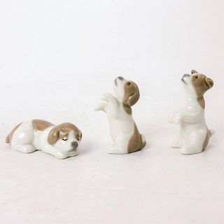 3pc Mini Puppies 1005311 - Lladro Porcelain Figurine