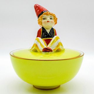 Yellow Powder Bowl HN1232 - Royal Doulton Figurine