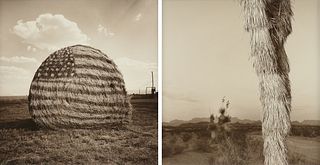 JAMES HOUSTON EVANS (American/Texas b. 1954) TWO PHOTOGRAPHS,
