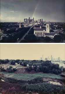 GEOFF WINNINGHAM (American/Texas b. 1943) TWO PHOTOGRAPHS, HOUSTON, 1986,