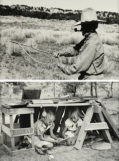 RUSSELL LEE (American/Texas 1903-1986) TWO PHOTOGRAPHS, 20TH CENTURY,