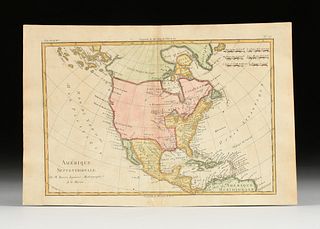 RIGOBERT BONNE (1727-1794) A BRITISH COLONIAL MAP, "Amérique Septentrionale," GENEVA, CIRCA