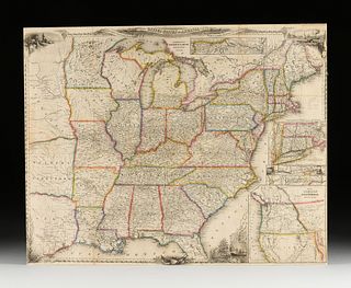 JOHN CALVIN SMITH (1809-1890) A TRAVELER'S MAP, "A New Map for Travelers Through the United States