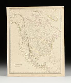 JOHN WALKER (1787-1873) A REPUBLIC OF TEXAS MAP, "North America," LONDON, FEBRUARY 25TH, 1843,