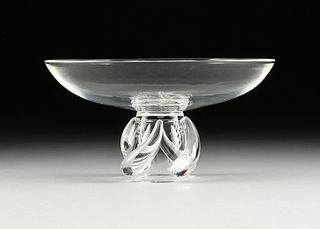 A STEUBEN CRYSTAL "SWIRL" BOWL, 8037, SIGNED, DESIGNER GEORGE THOMPSON, LATE 20TH CENTURY,