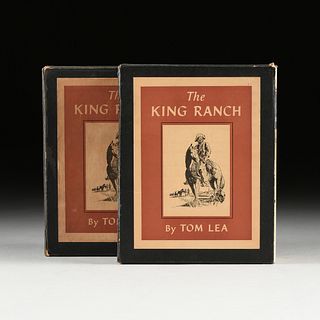 TOM LEA (American/Texas 1907-2001) TWO SETS OF BOOKS, "The King Ranch," 1957,