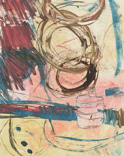 JANET LIPPINCOTT (American 1918-2007) A PRINT, "Untitled," 1989,
