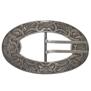 Art Nouveau Sterling Silver Buckle, Unger Brothers