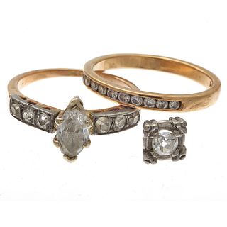 Collection of Diamond, 14k Jewelry 