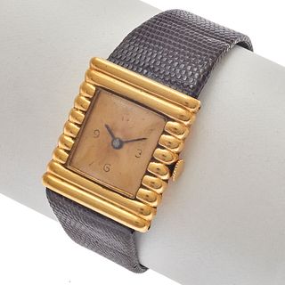Ladies 18k Yellow Gold, Gold-Filled Swiss Wristwatch