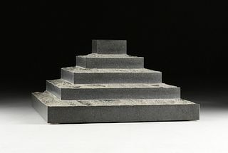 JESÚS BAUTISTA MOROLES (American/Texas 1950-2015) A SCULPTURE, "Ziggurat Landscape," 1990,