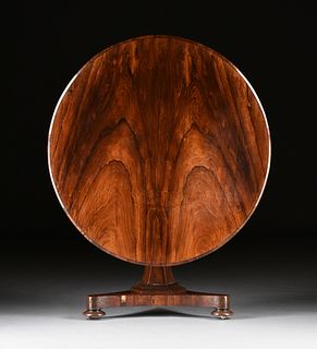 A WILLIAM IV ROSEWOOD TILT-TOP BREAKFAST TABLE, 1830s,