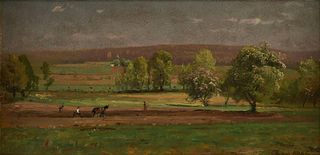 THOMAS ALLEN (American 1849-1924) A PAINTING, "Landscape,"