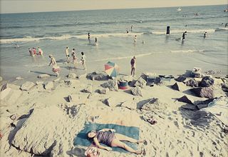 GEOFF WINNINGHAM (American/Texas b. 1943) A PHOTOGRAPH, "Galveston Beach," 1986,