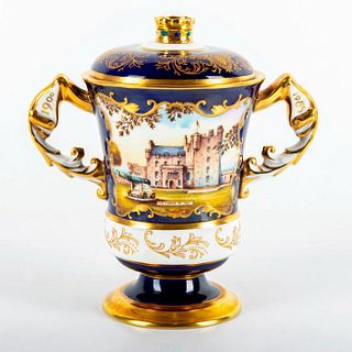 Aynsley China Lidded Vase, Queen Elizabeth, Castle of Mey