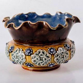 Doulton Lambeth Stoneware Mini Bowl, Floral