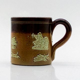 Vintage Doulton Lambeth Stoneware Miniature Cup