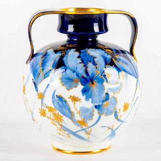 Doulton Burslem Double Handled Floral Vase RA3086