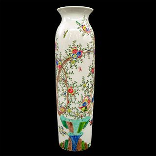 Kangxi Style Chinese Famille Verte Sleeve Vase