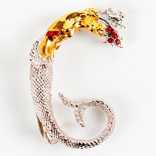 Erte Art Jewelry, G The Letter Pendant / Brooch