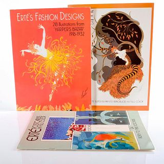 3 Books: Erte Graphics and Fashion Designs