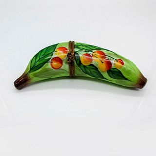Banana Peach - Limoges Style Trinket Box