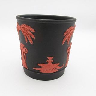 Wedgwood Terracotta on Black Jasperware Spill Vase