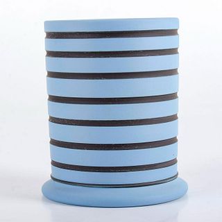 Wedgwood Blue and Black Jasperware, Spill Vase