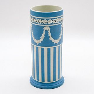 Wedgwood Jasperware Pale Blue Spill Vase
