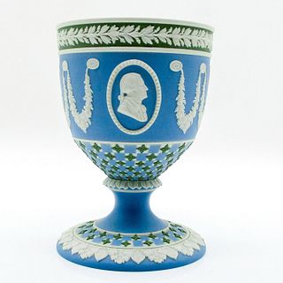 Wedgwood Jasperware Tri-Color Diceware Bicentennial Goblet