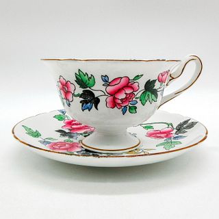 2pc Shelley England Cup and Saucer, Chippendale