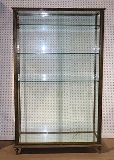 GLASS AND BRONZE CABINET