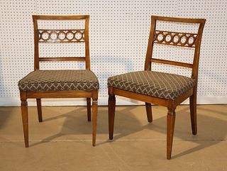 PAIR CONTINENTAL ANTIQUE SIDE CHAIRS