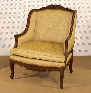 FRENCH OVERSIZED FIRESIDE CHAIR