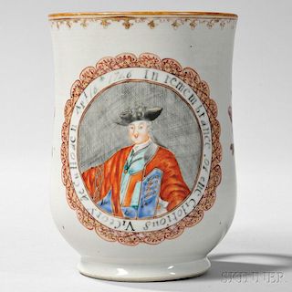 Export Porcelain "Glorious Victory at Culloden" Mug