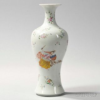 Patriotic Export Porcelain Vase