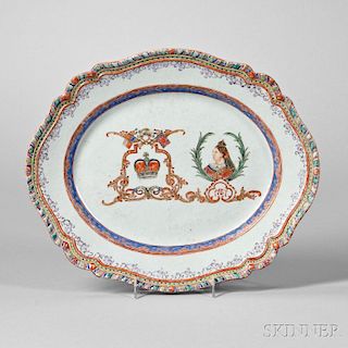 Polychrome Export Porcelain Platter