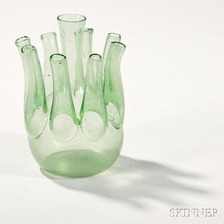 Blown Glass Rose Vase