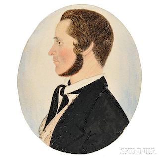 Richard Waterman Moffitt DaLee (New York, 1809-1868)      Portrait of a Young Man