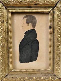 American School, Early 19th Century      Portrait of a Man in Profile
