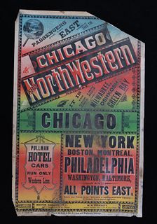 1880 Chicago Northwestern Railway Advertisement