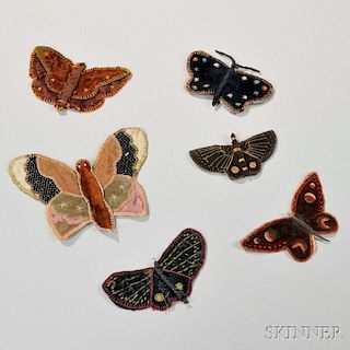 Six Butterfly Pen Wipes