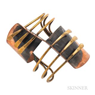 Art Smith Copper and Brass "Modern Cuff" Bracelet