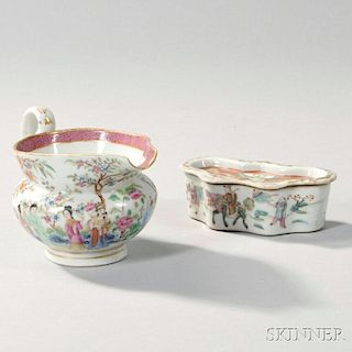 Two Export Porcelain Items