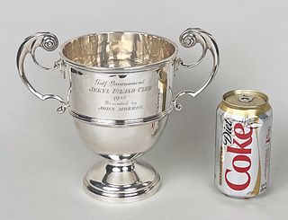 Crighton Bros Sterling Trophy Two Handled Cup